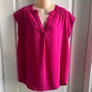 Women's Pink Sleeveless Top-L